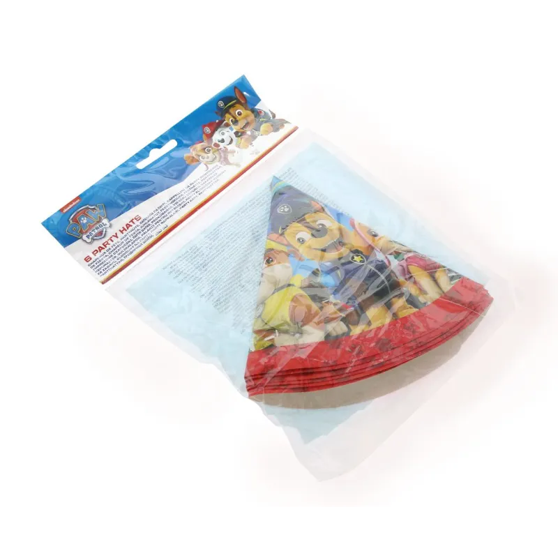 Czapeczki papierowe Psi Patrol Rescue Heroes, 6 szt. Czapeczki papierowe Psi Patrol Rescue Heroes, 6 szt.