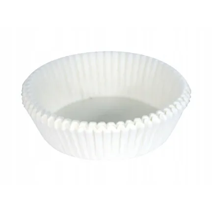 Papilotki do babeczek białe, 50x25mm, 200szt.