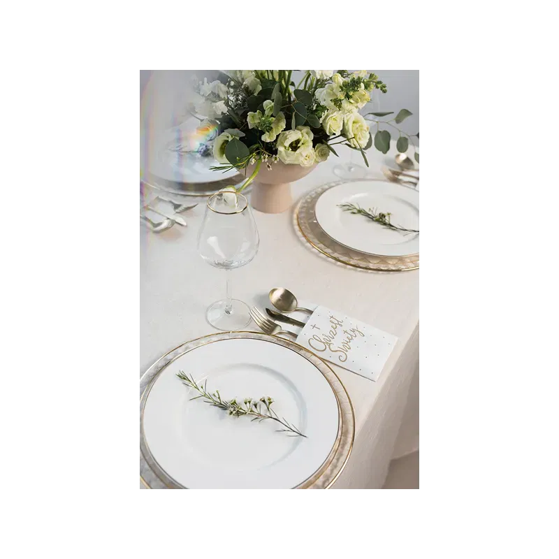 Kieszonka na sztućce ''Chrzest Święty'', 10x20 cm, biały/6szt. Kieszonka na sztućce ''Chrzest Święty'', 10x20 cm, biały/6szt.