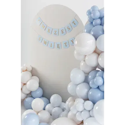 Baner ''Chrzest Święty'', 2 m, jasny niebieski