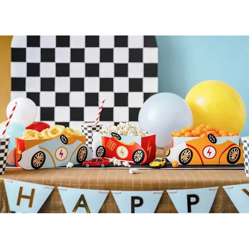 Pudełka na przekąski Autka, 3szt. Pudełka na przekąski Autka, 3szt.