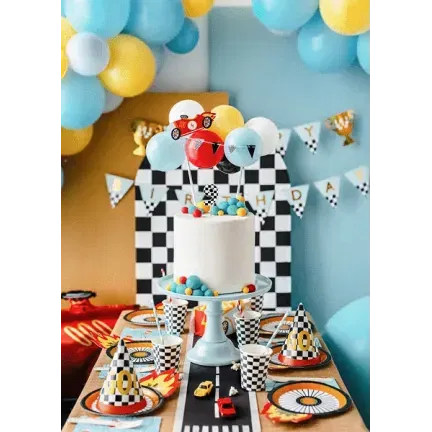 Balonowy topper na tort Autko, mix, 29 cm Balonowy topper na tort Autko, mix, 29 cm