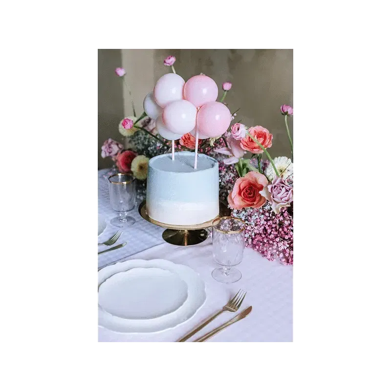 Balonowy topper na tort, różowy, 29 cm Balonowy topper na tort, różowy, 29 cm