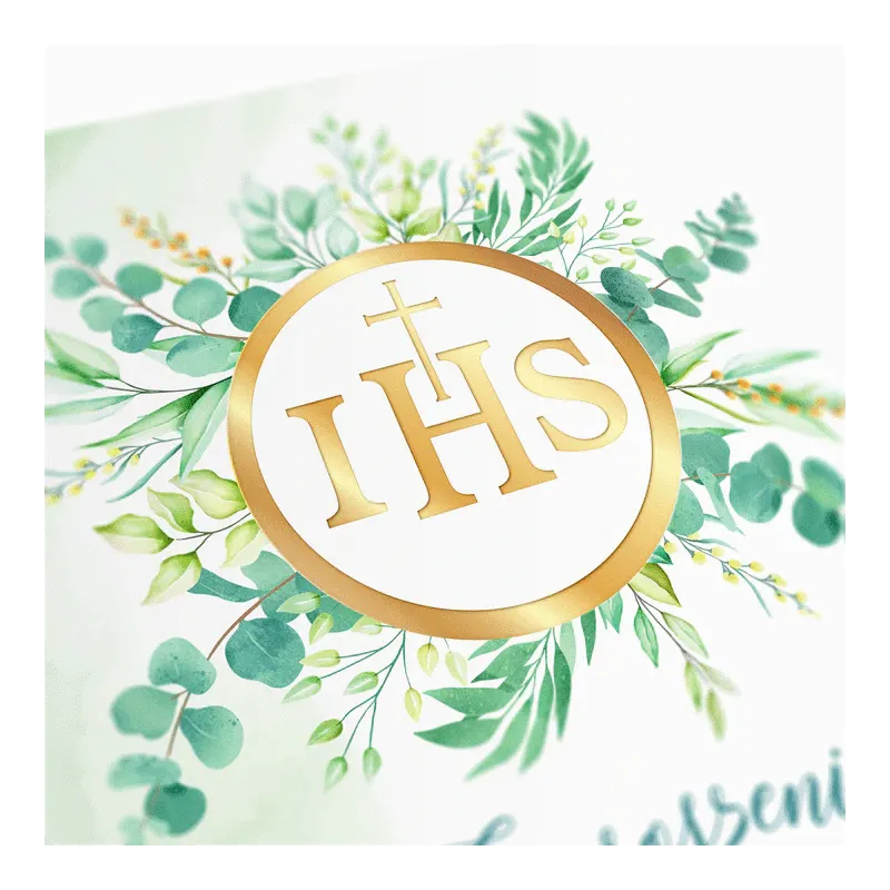 Zaproszenie na komunię IHS 10szt.