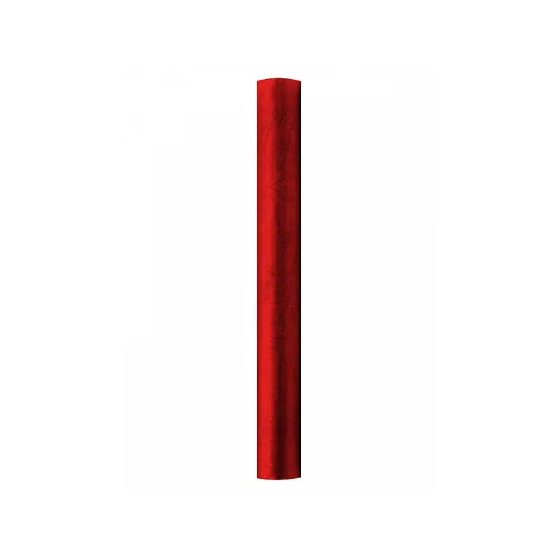 Organza Gładka czerwona - 0,36 x 9 m