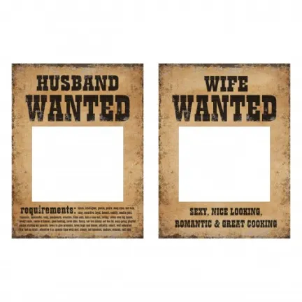 Tabliczki Husband/Wife Wanted