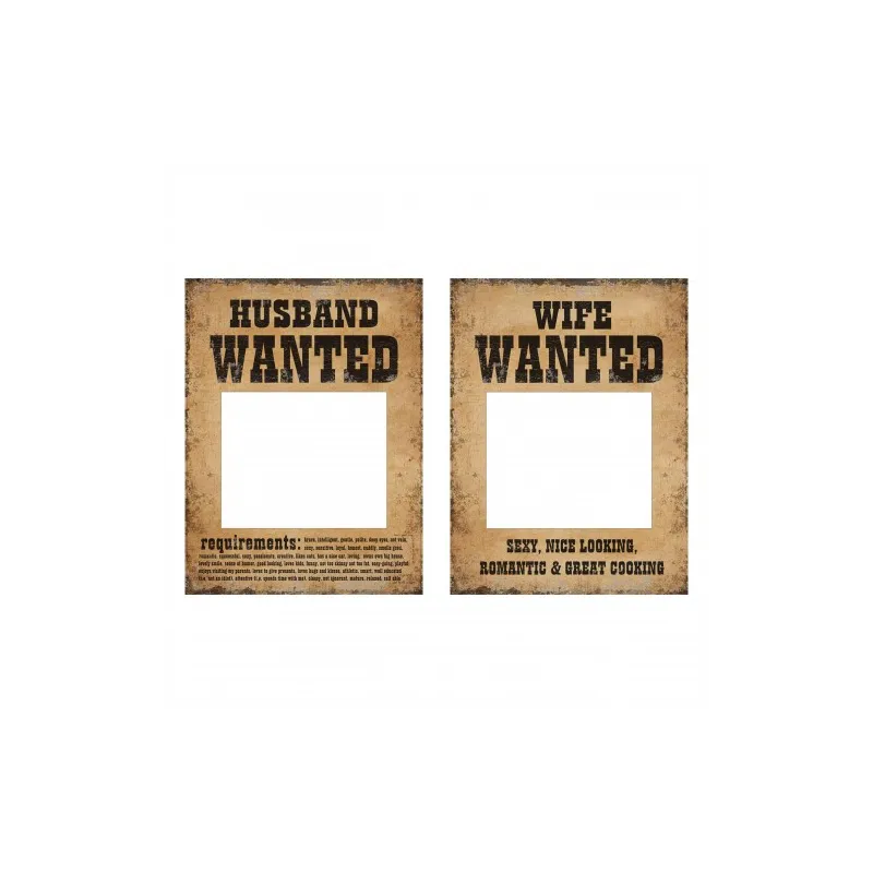 Tabliczki Husband/Wife Wanted