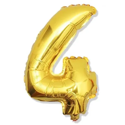 Balon złoty ,,4" 32"