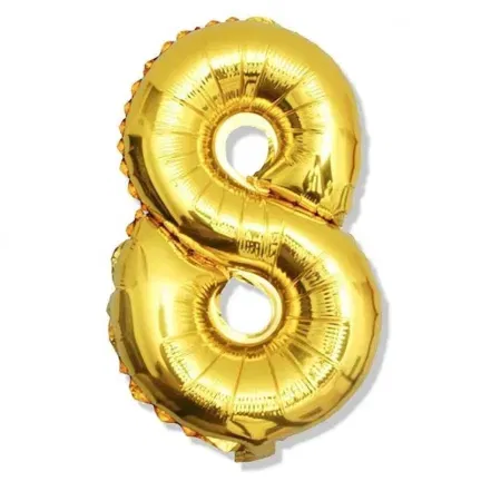 Balon złoty ,,8" 32"