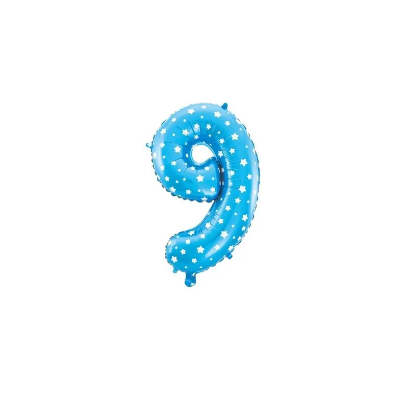 Balon niebieski ,,9" 32"