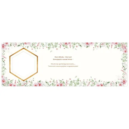 Kartka okolicznościowa KW ŚLUB EUKALIPTUS KWIATY