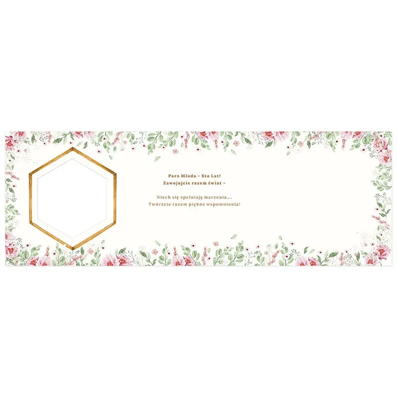 Kartka okolicznościowa KW ŚLUB EUKALIPTUS KWIATY