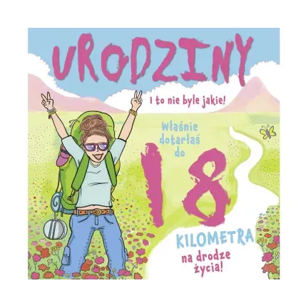 Kartka okolicznościowa KW Hologram 18 Góry Dziewczyna