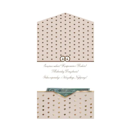 Kartka okolicznościowa KW ŚLUB OBRĄCZKI, Z okacji ślubu