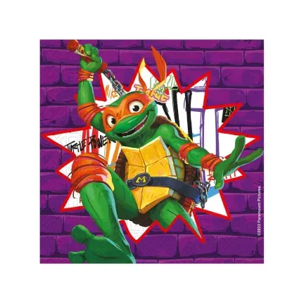 Serwetki papierowe Teenage Mutant Ninja Turtle Nickelodeon, 33x33 cm, 20 szt.