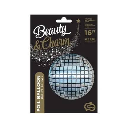 Balon foliowy Kula disco 40 cm Balon foliowy Kula disco 40 cm