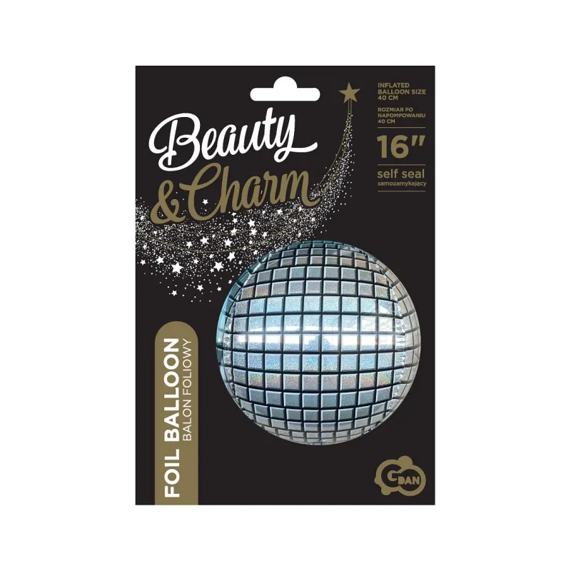 Balon foliowy Kula disco 40 cm Balon foliowy Kula disco 40 cm