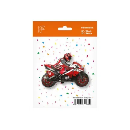 Balon foliowy Motor czerwony, 66x84cm
