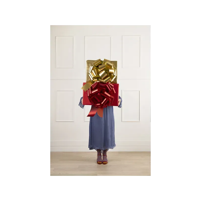 Kokarda dekoracyjna DIY, czerwony 30 cm Kokarda dekoracyjna DIY, czerwony 30 cm