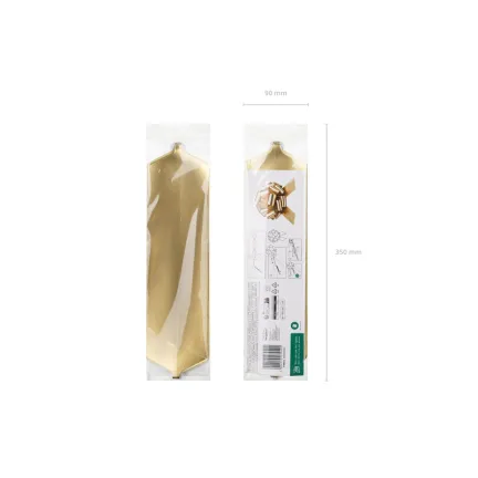 Kokarda dekoracyjna DIY, jasny złoty 30 cm Kokarda dekoracyjna DIY, jasny złoty 30 cm