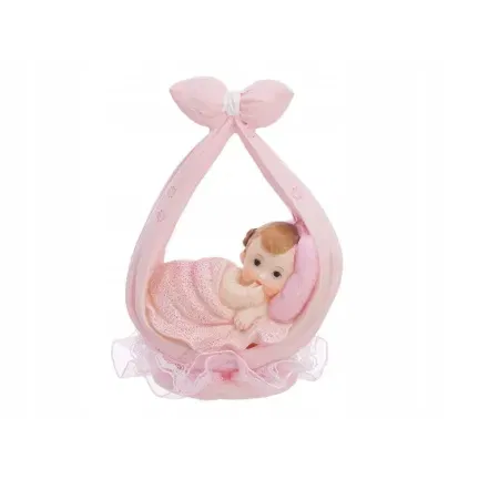 Figurka dziewczynka w chuście, różowy 11cm