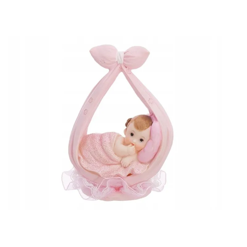 Figurka dziewczynka w chuście, różowy 11cm
