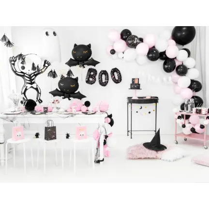 Słomki papierowe, czarny, 19,5cm 10szt.