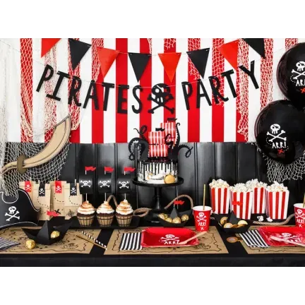 Słomki papierowe, czarny, 19,5cm 10szt.