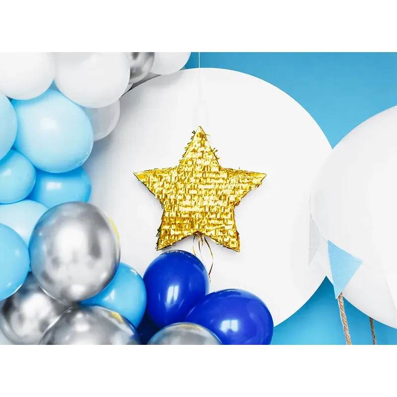 Piniata - Złota Gwiazda, 44.5x42.5x9cm Piniata - Złota Gwiazda, 44.5x42.5x9cm