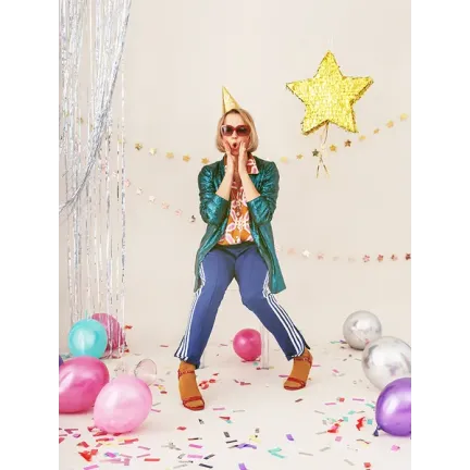 Piniata - Złota Gwiazda, 44.5x42.5x9cm Piniata - Złota Gwiazda, 44.5x42.5x9cm