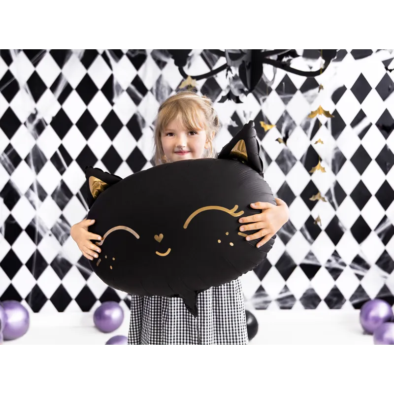 Balon foliowy Kotek czarny, 48x36cm Balon foliowy Kotek czarny, 48x36cm