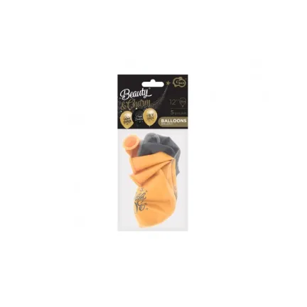 Balony urodzinowe z nadrukiem "30" , złote i czarne, 5 szt. Balony urodzinowe z nadrukiem "30" , złote i czarne, 5 szt.