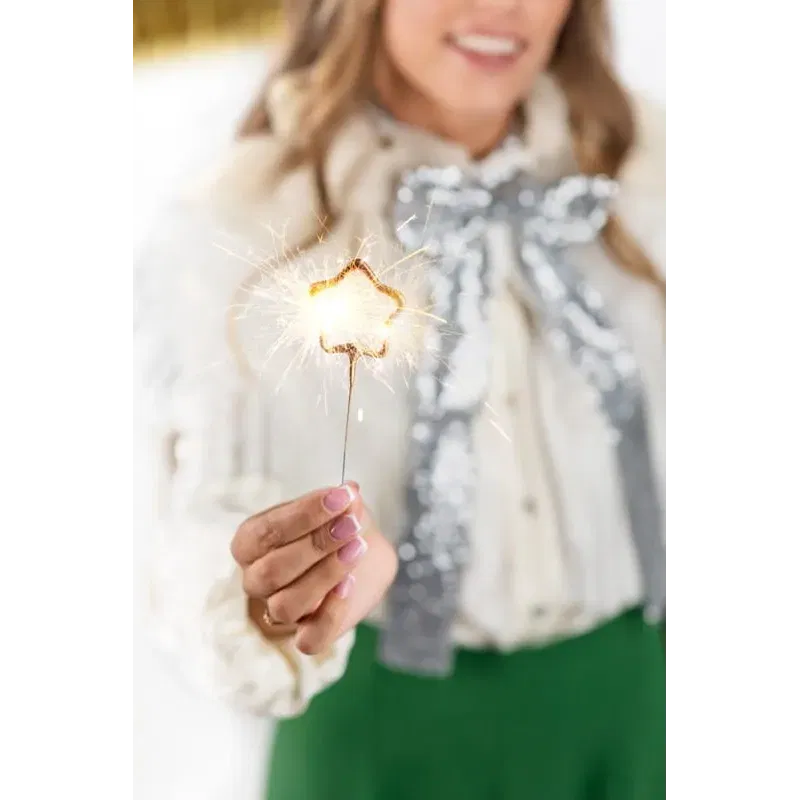 Zimne ognie Gwiazdki, złoty, 16,5cm/ 2szt. Zimne ognie Gwiazdki, złoty, 16,5cm/ 2szt.