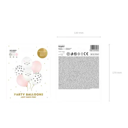 Balony 30cm, Kotek 6 szt.