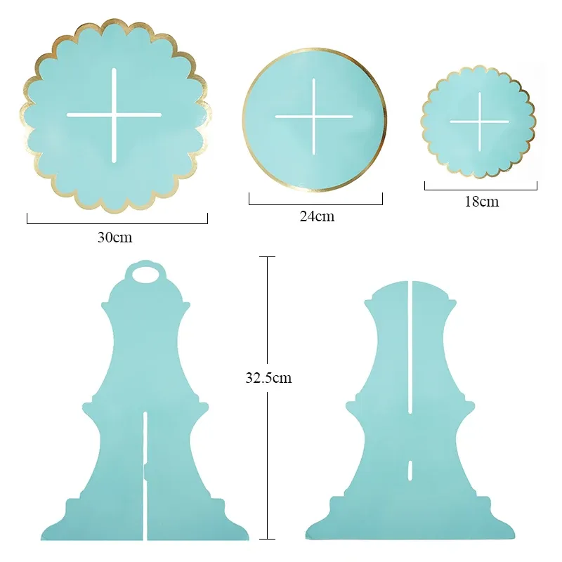 Patera papierowa na ciasto SREBRNA fala Patera papierowa na ciasto SREBRNA fala