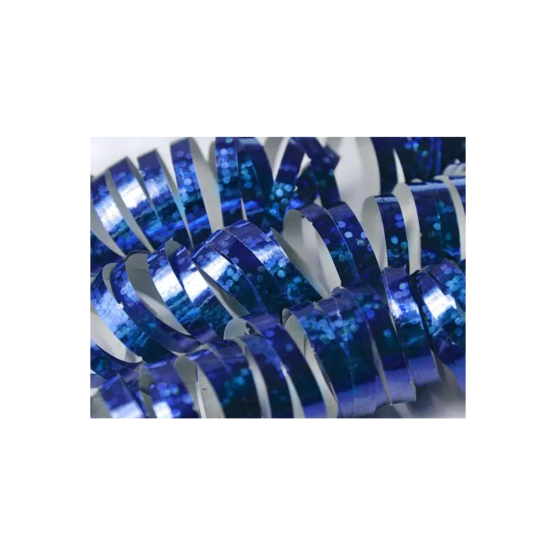 Serpentyny holograficzne, niebieski, 3,8m Serpentyny holograficzne, niebieski, 3,8m