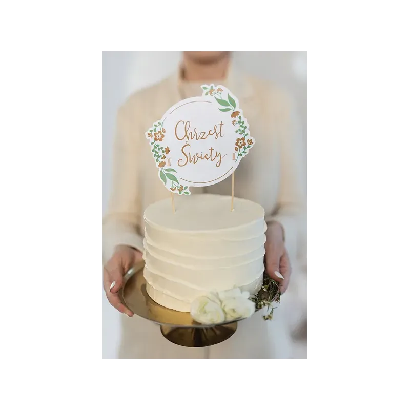 Topper na tort ''Chrzest Święty'',15x20 cm