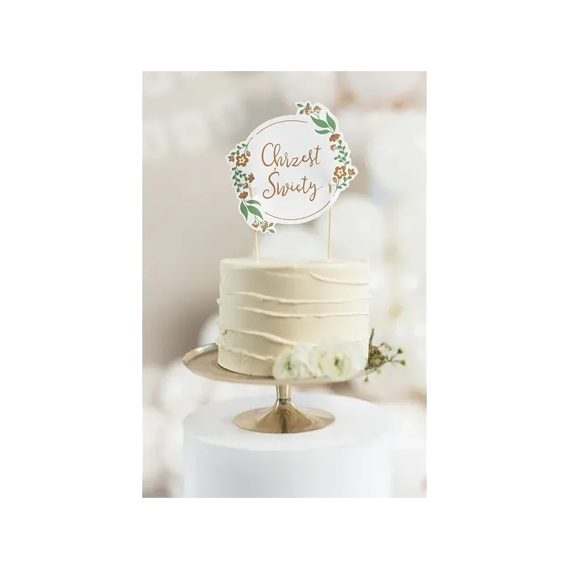 Topper na tort ''Chrzest Święty'',15x20 cm