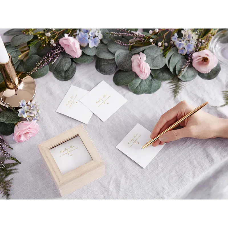 Księga gości - pudełko na porady, 9,5x9,5x6cm, Księga gości - pudełko na porady, 9,5x9,5x6cm,