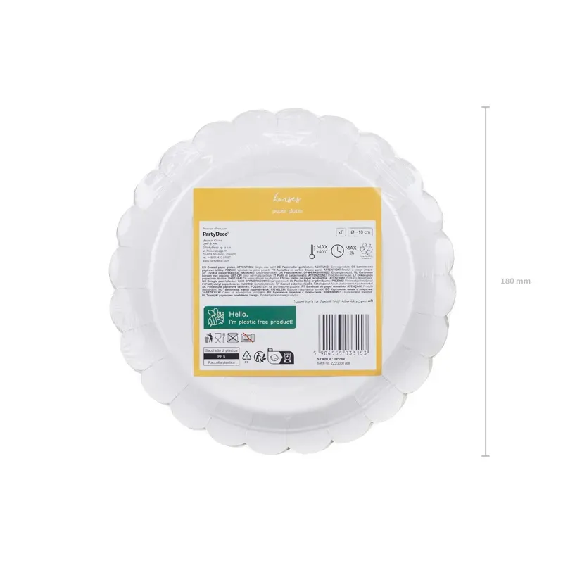 Talerzyki Konie, 18 cm 6 szt. Talerzyki Konie, 18 cm 6 szt.