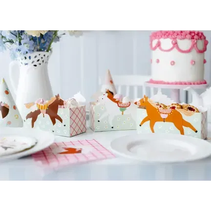 Pudełka na przekąski Konie 3 szt.