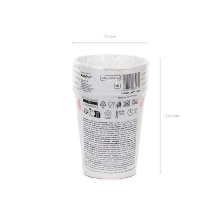 Kubeczki Koń, 220 ml 6 szt.