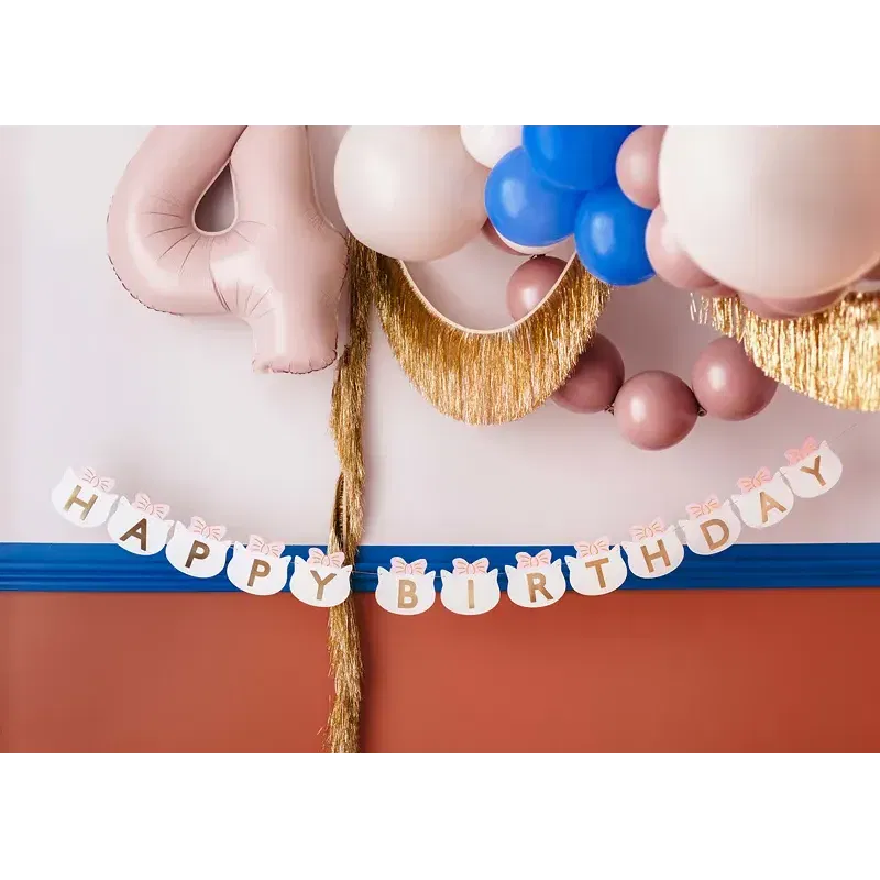 Banner Happy Birthday Kotki, 2.8 m