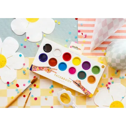 Farbki do malowania twarzy, 12 kolorów