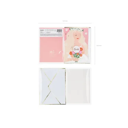Kartka z pinem Bride, 10.5x15 cm Kartka z pinem Bride, 10.5x15 cm
