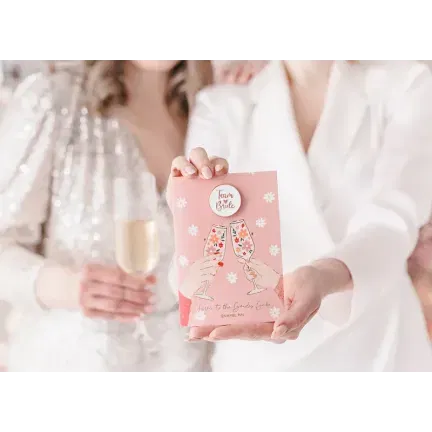 Kartka z pinem Bride Team, 10.5x15cm