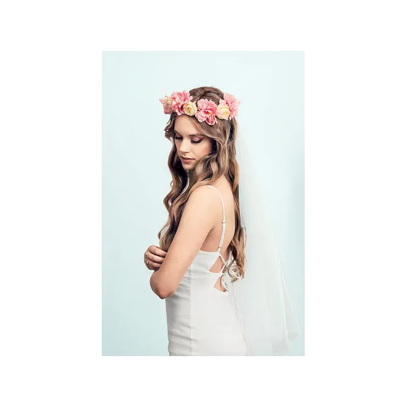 Wianek z welonem 17 cm