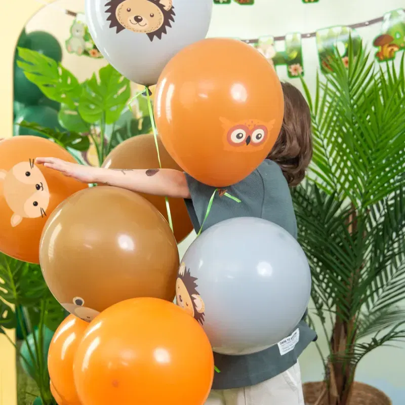 Balony Leśni przyjaciele 12cali 8szt.  Balony Leśni przyjaciele 12cali 8szt.