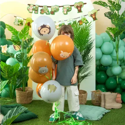 Balony Leśni przyjaciele 12cali 8szt.  Balony Leśni przyjaciele 12cali 8szt.