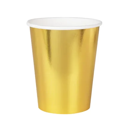 Kubek złoty 220ml 6szt.